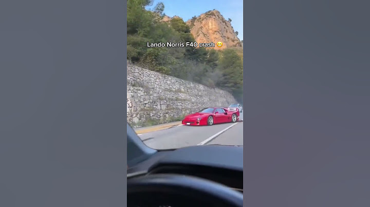 Lando Norris’ Ferrari F40 in a crash #landonorris #formula1 #f1