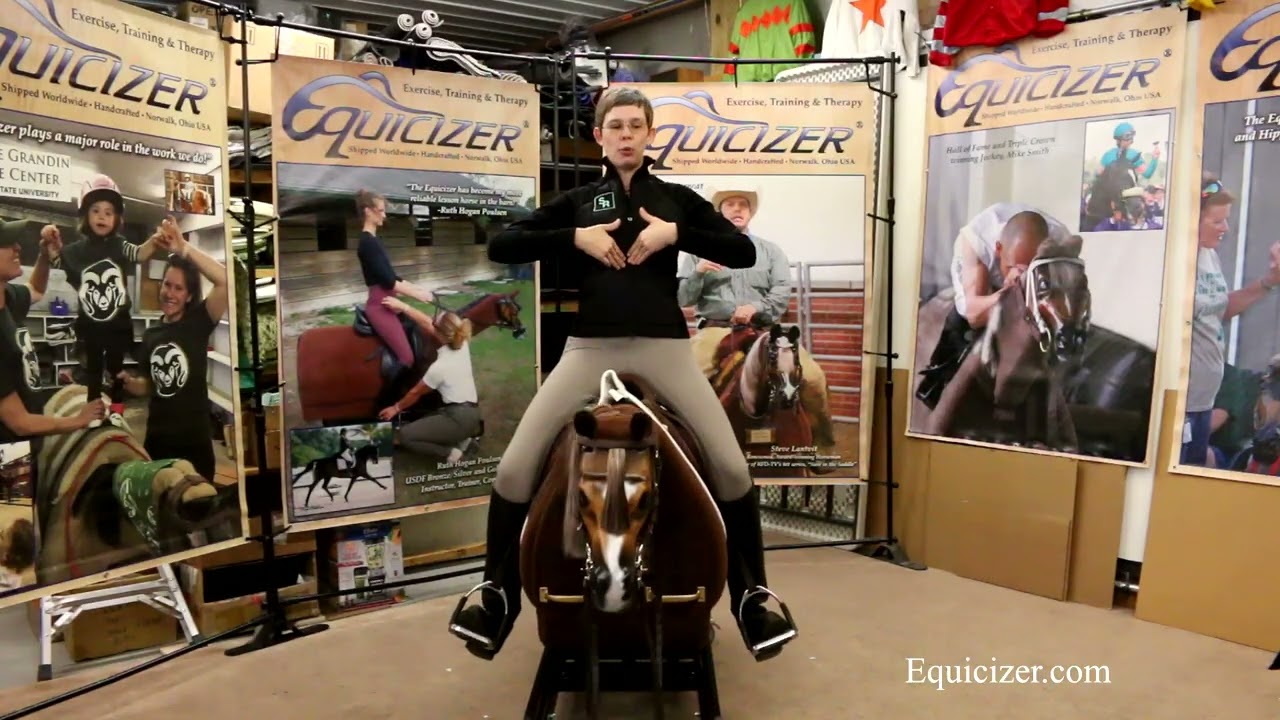 Solange with Stable Riding English Riding Tips on the Equicizer
