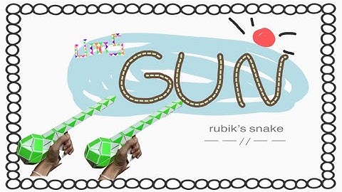 Rubik’s snake 48 : GUN - Step by step & SLOW