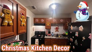 Kitchen Decorate With Me |  Gingerbread Theme Christmas Decor | Affordable Decor