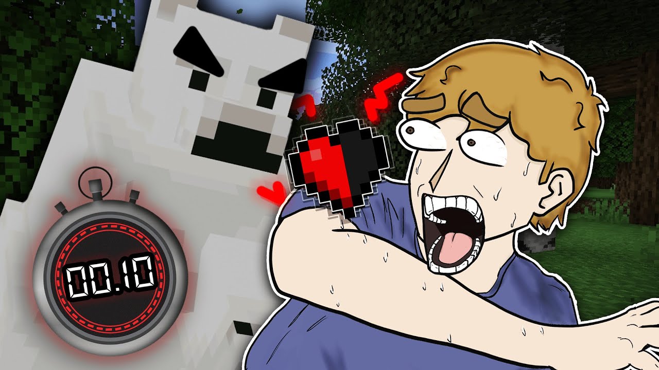 Minecraft With Half A Heart But Every 10 Seconds Polar Bears Spawn Minecraft with half a heart but every 10 seconds polar bears spawn