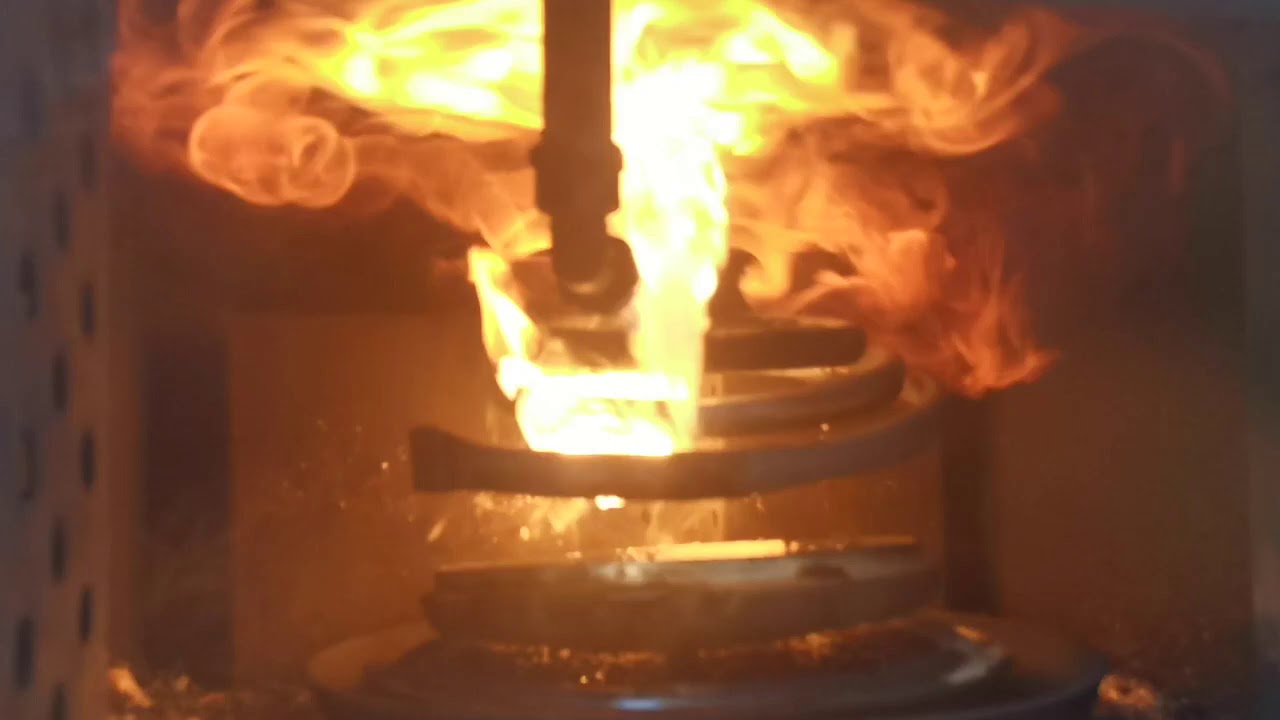 Waste Oil Burner System for the Eco Rocket Stove range - YouTube