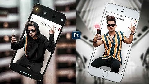 Photoshop 3D Mobile Boy Creative Photo Editing tutorial ||Hamza Editz