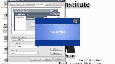 Control Panel Windows XP Part 4) in Dari / Farsi Omar Akbari
