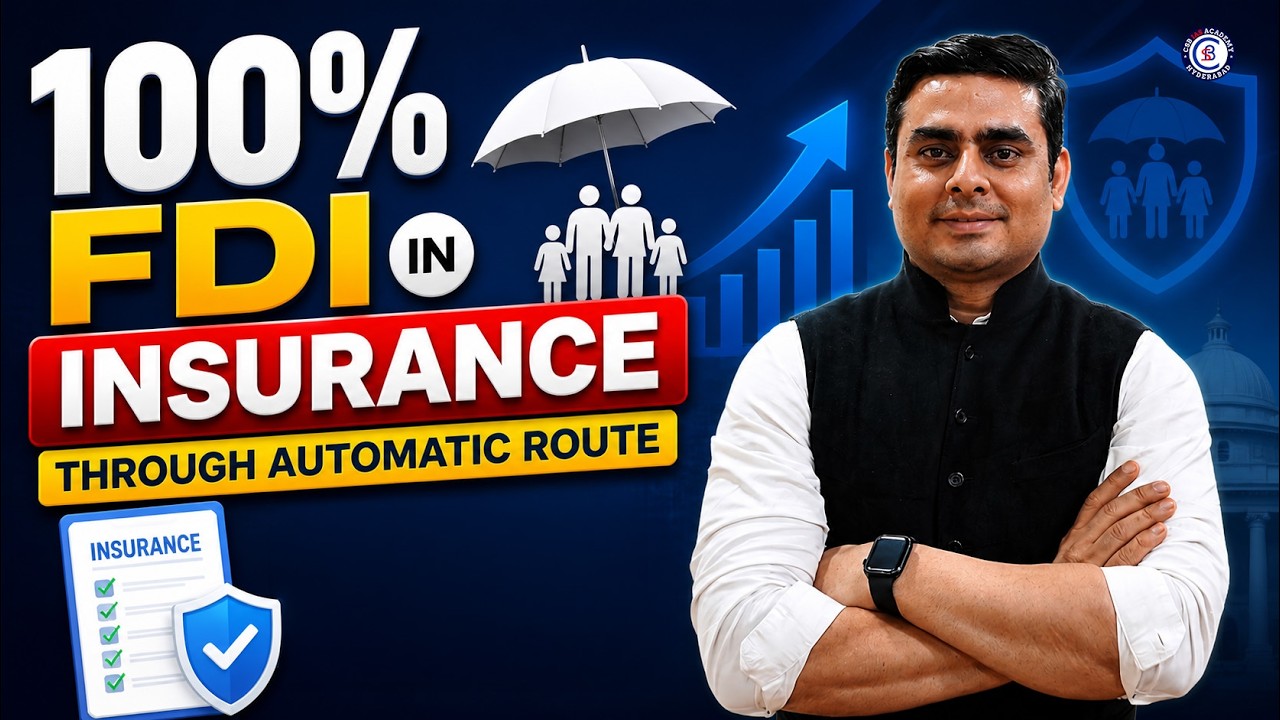 100% FDI in Insurance through Automatic route - YouTube