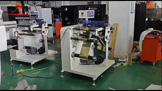 DABA Mini Slitting Rewinding Machine With Dual Rewinder Slitting Hot Foil Material