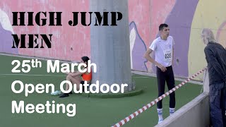 High Jump MEN. CYPRUS. 25th March Open Outdoor Meeting