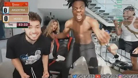 iShowSpeed celebrating Messi goal Vs Mexico 😭