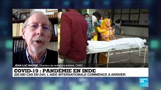 Pandémie de covid-19 : l'Inde recense encore plus de 300 000 nouveaux cas