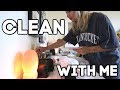 CLEAN WITH ME PART 2: desk organization, room decor, and cleaning out