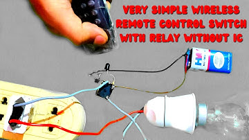 Very Simple Wireless Remote Control Switch with Relay || How To Make Without IC