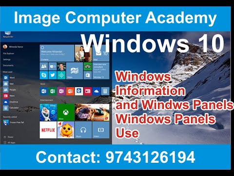 Opening windows information and windows Bars