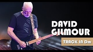 David Gilmour Style Bluesy Ballad Guitar Backing Track Jam in D minor chords