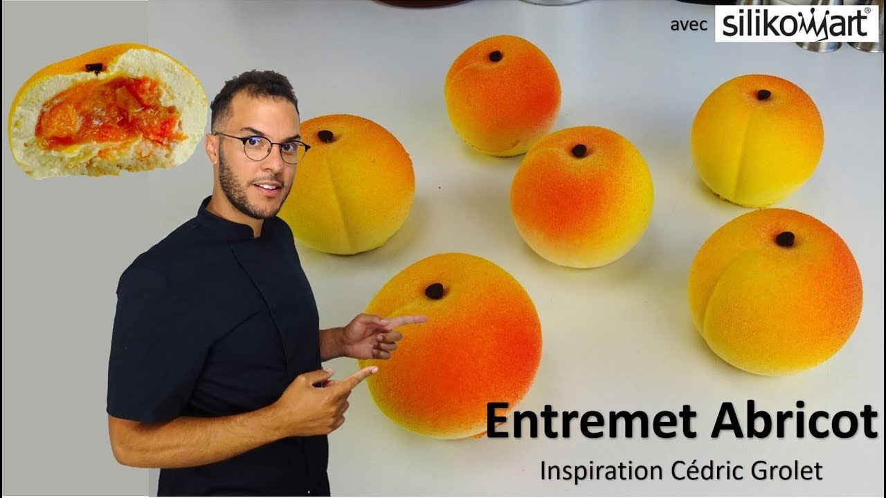 recette ENTREMET ABRICOT, inspiration Cédric Grolet / Apricot entremet (EN subs)