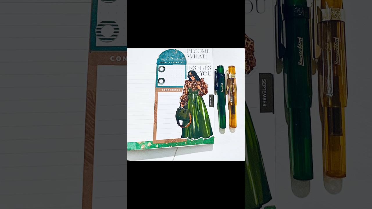 Plan w/Me #plannercommunity #pwm #shorts #music #kaweco #stickers #fyp #subscribe #plannerlayout