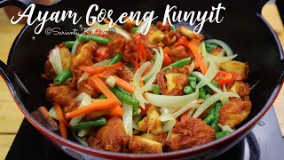 Ayam Goreng Kunyit menu sahur mudah