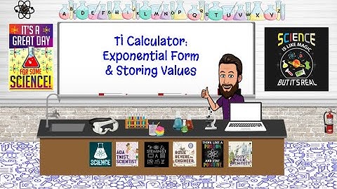 TI Calculator: Exponential Form & Storing Values