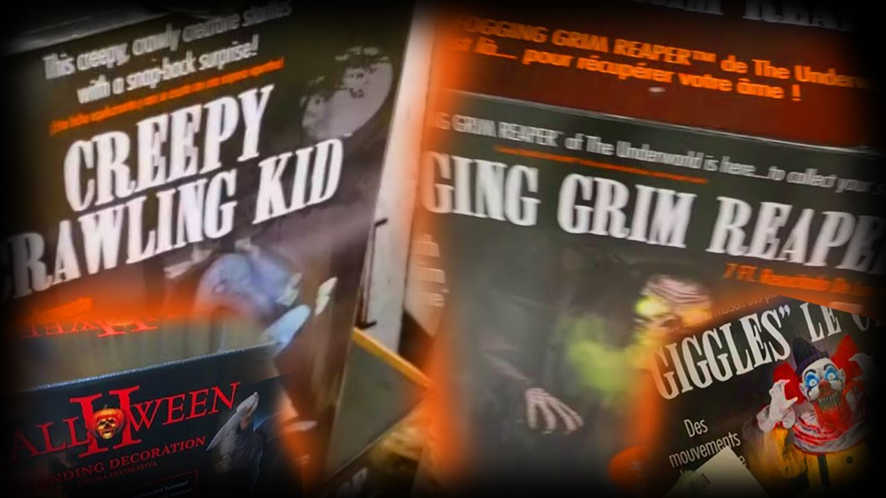 Party City 2021 Animatronic Shipments FOUND | Fogging Reaper, Giggles, Michael Myers, + Crawling Kid