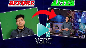 how to change background in vsdc | chroma key in vsdc #manojdey