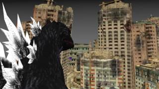 (Blender 3D) Godzilla Monster War (Yet Another Failed Test)