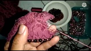 tutorial perpaduan payet mutiara dan payet Jepang. mewah banget