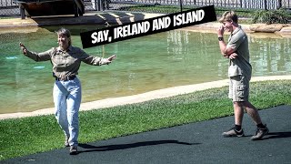Terri and Robert Irwin American vs Australian Accent | Australia Zoo