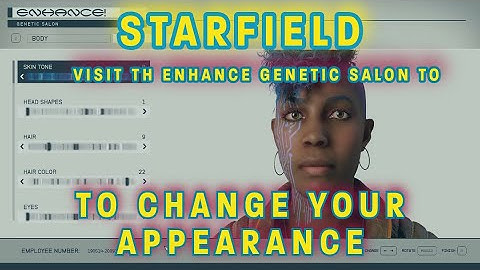 How to Change Your Appearance in Starfield #shorts