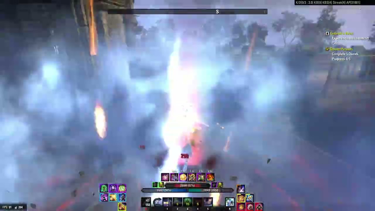 [ESO PvP] Stamina Sorcerer 1vX - Fallen Banners