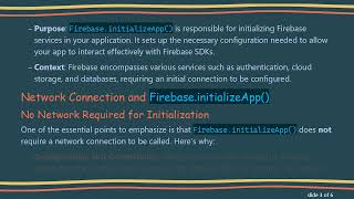 Understanding Firebase.initializeapp And Its Network Requirements In Flutter Apps