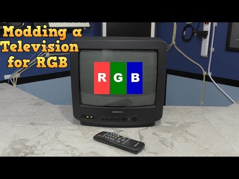 Модификация обычного кинескопного телевизора для поддержки входа RGB