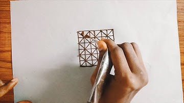 How To Fill Mehendi Checks - 4 | Henna Grid | Mehndi Netting Patterns