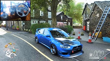 Mitsubishi Lancer Evo X - Forza Horizon 4 | Logitech g29 gameplay