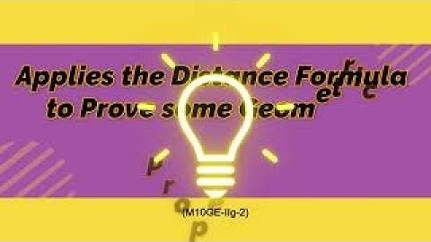 DISTANCE AND MIDPOINT FORMULA