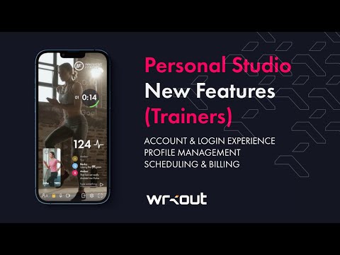 Personal Studio (Trainers) - Account & Login Experience, Profile Management, Scheduling & Billing