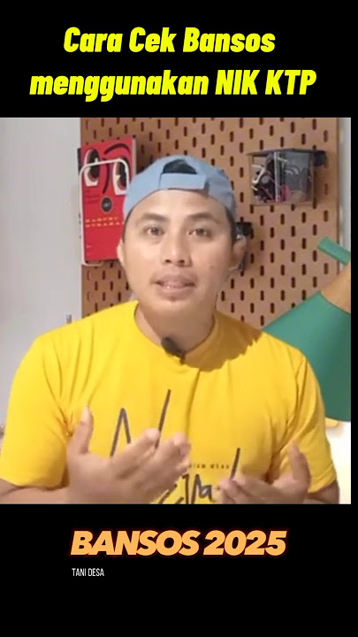 Cara Cek Bansos Menggunakan NIK KTP #bansos2025