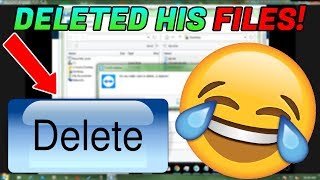 SCAMMER RAGES WHEN I DELETE HIS FILES!