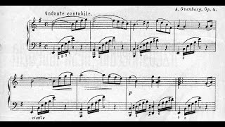 A. Ovenberg - Melodie 'Chant du Cygne Mourant', Op.4