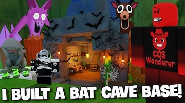 I Built the Ultimate Bat Cave Base in 99 Nights in a Forest