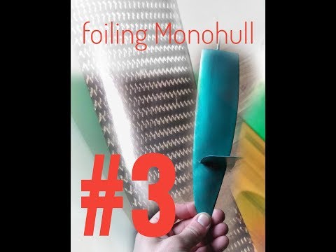 Foiling rc sailing monohull build with canting mast modell boat #3