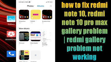 how to fix redmi note 10, redmi note 10 pro max gallery problem | redmi gallery problem not working