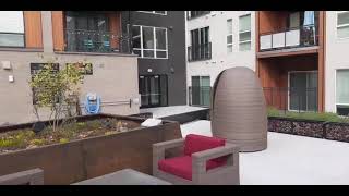 Brickhouse at Lamar station pool and hot tub area