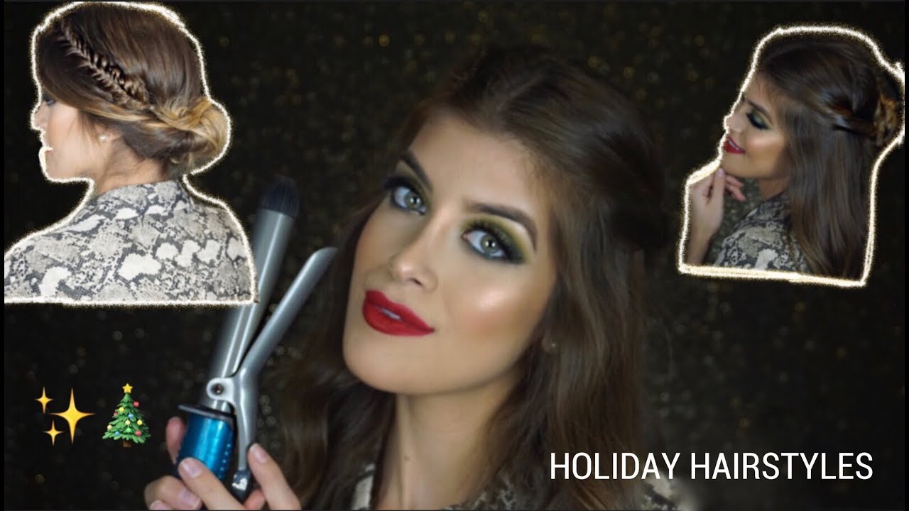 Easy Hairstyles for the Holidays for Medium/Long Hair | CATANO GLAM ENGLISH