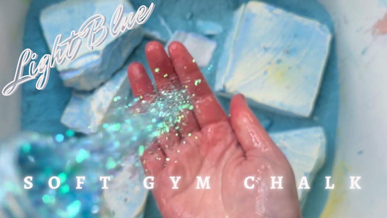 4 Blocks of Soft Dyed Gym Chalk 💙🦋 - YouTube