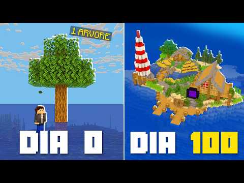 I SURVIVED 100 DAYS ON A DESERTED ISLAND in MINECRAFT - THE MOVIE