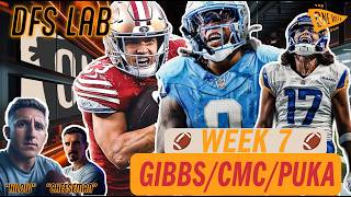 How We're Fitting Gibbs, CMC & Puka Into ONE Lineup! | NFL DFS Week 7
