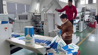 Two Ply 5Kgs Flour Paper Bag Making Machine