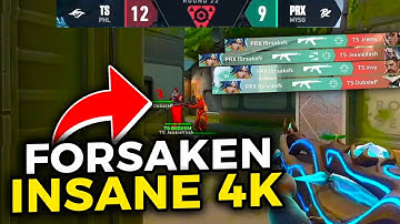 PRX f0rsakeN 4K HEADSHOTS on a CRUCIAL ROUND Against TS | VALORANT