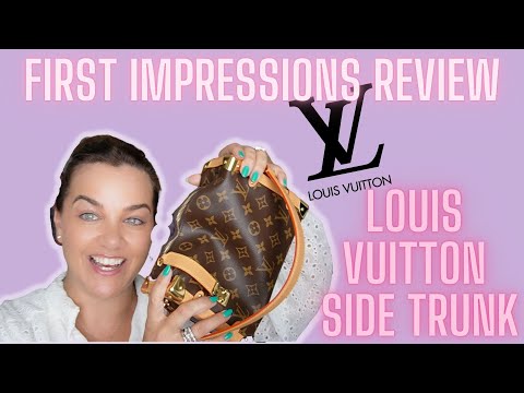 Part 1 review the new Louis Vuitton side trunk monoglam handbag #luxur