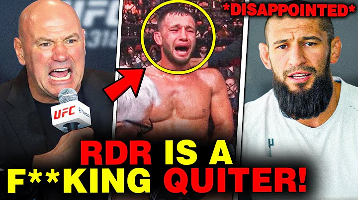 Reinier De Ridder TRASHED by Dana White for QUITTING Between Rounds, Khamzat & Joe Rogan REACT!