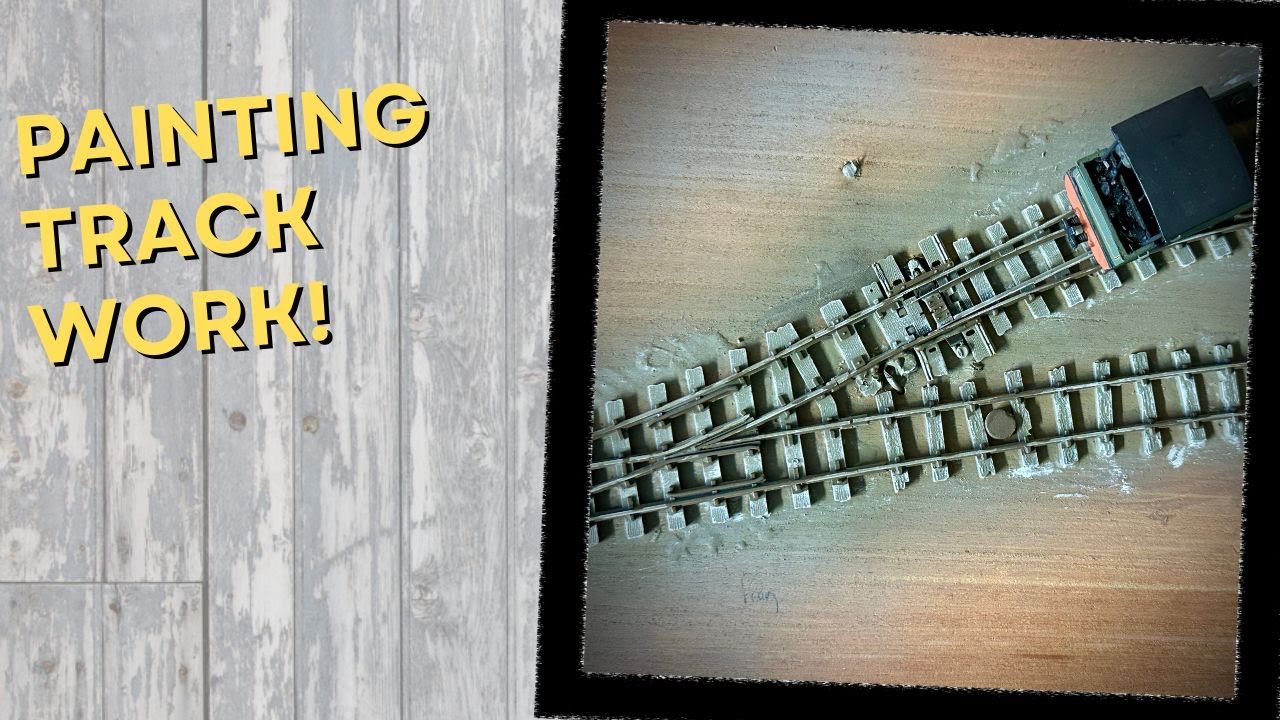 Покраска железнодорожных путей для макета — это ЛЕГКО!